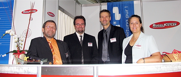 Orbit-iEX 2007 Stand-Team der RUOSS-KISTLER AG
