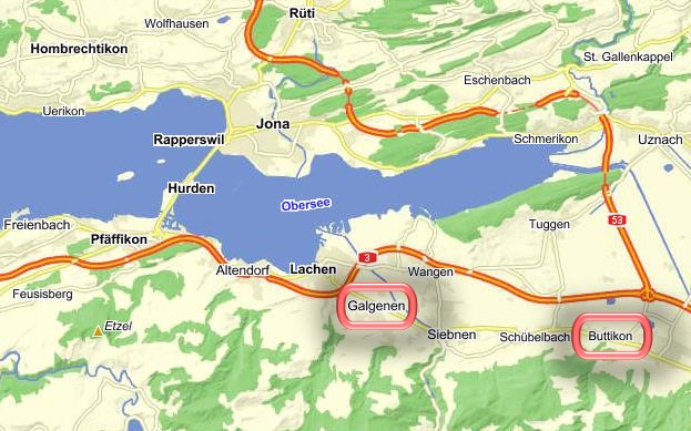 Kartenausschnitt: Oberer Zrichsee, Bezirk March